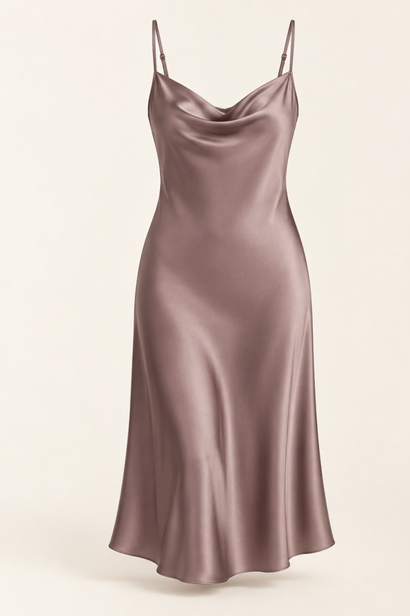 Dusk Silk Midi front view